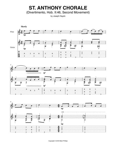 St. Anthony Chorale (Divertimento, Hob. II:46, Second Movement) (arr. Mark Phillips)