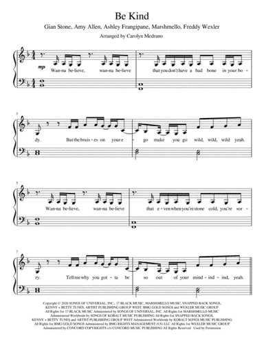 Be Kind (arr. Carolyn Medrano)