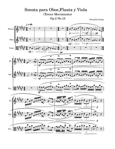 Sonata para Oboe,Flauta y Viola(Tercer Movimiento)-Beautiful things Op.2 No.15