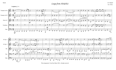 Largo from Xerxes (arr. Ian Fitze)