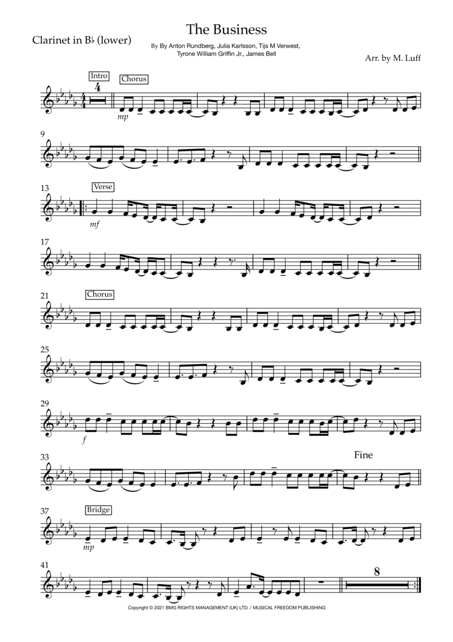 The Business (arr. Matt Luff)