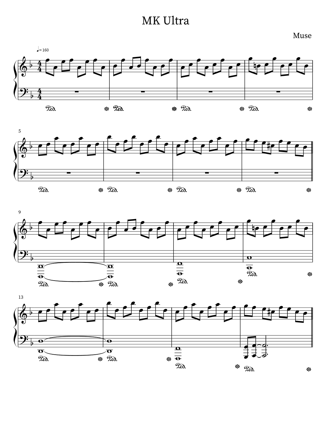 Mk Ultra (arr. M. Sloan)