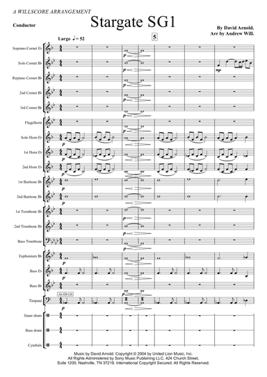 Stargate Sg-1 Main Title (arr. Andrew Will)