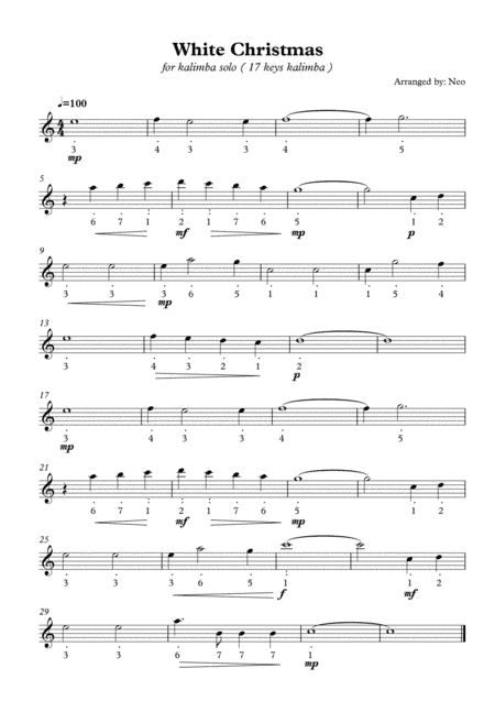 White Christmas (arr. Neo)