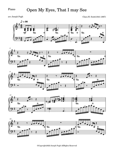 Open My Eyes, That I May See(Flutet Solo) (arr. Joseph Pugh)
