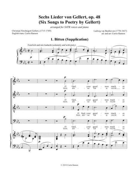 Gellertlieder (SATB) (arr. Curtis Hanson)