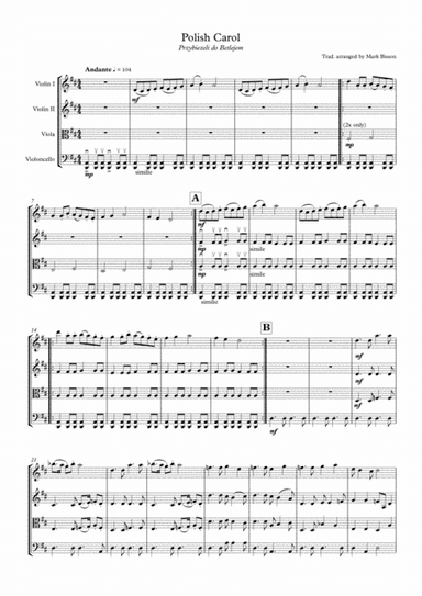 Polish Carol (Przybiezeli do Betlejem) (arr. Mark Bisson)