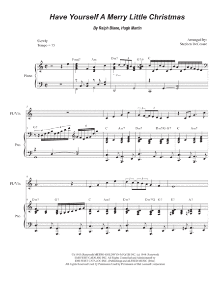 Have Yourself A Merry Little Christmas (arr. Stephen DeCesare)