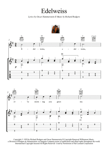 Edelweiss (arr. PianoSheetNow)