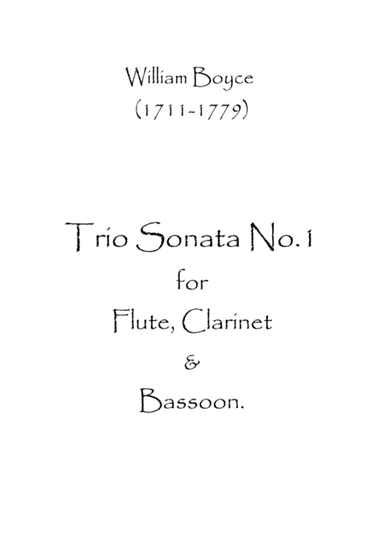 Trio Sonata No.1 (arr. Spence Bundy)