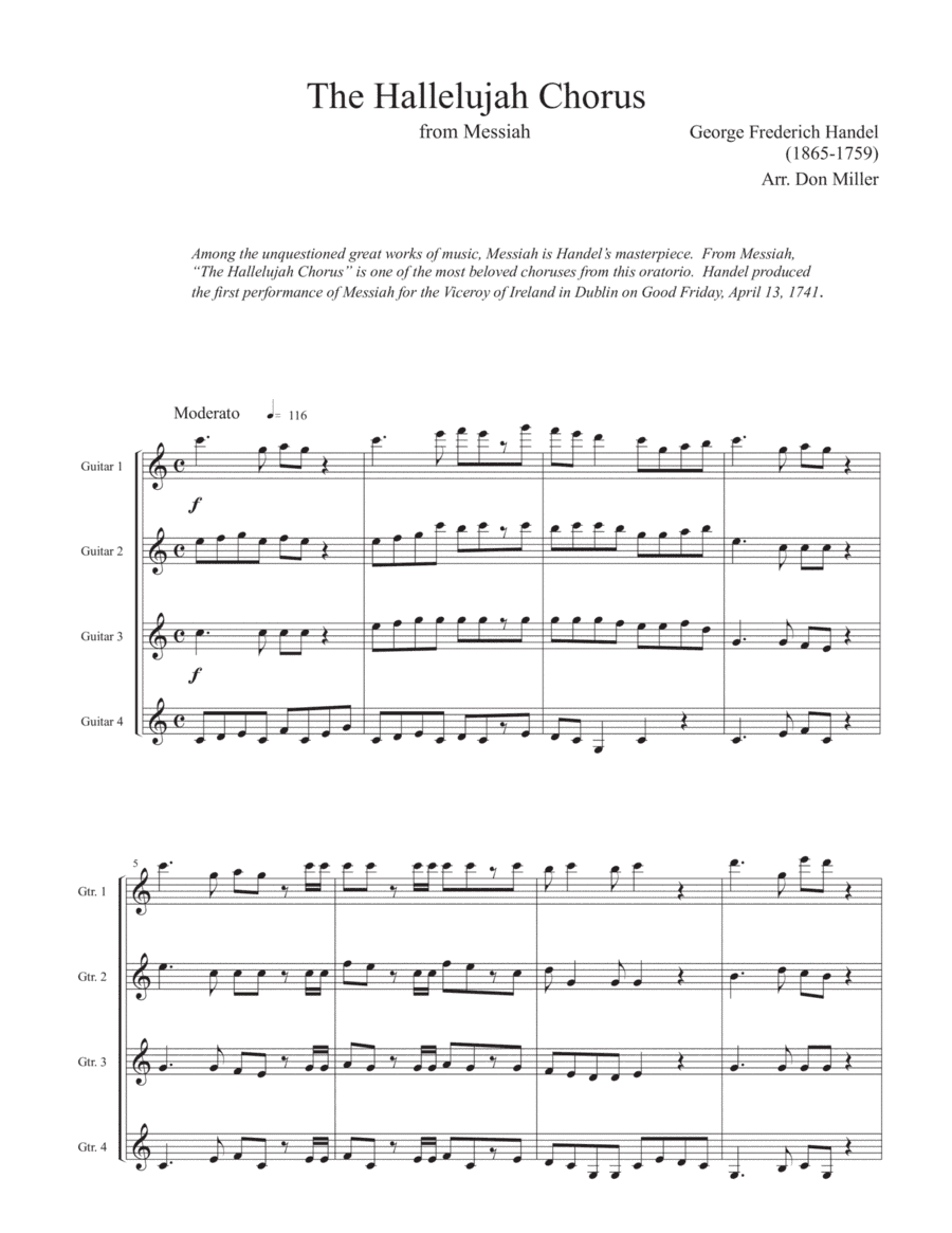 Hallelujah! (from The Messiah) (arr. Don Miller)