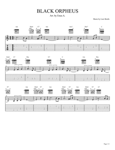 BLACK ORPHEUS (arr. Enea A.)
