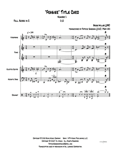 Frasier Cues (arr. Patrick Sheehan)