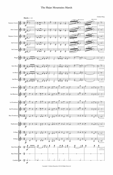 The Hajar Mountains March for Brass Band