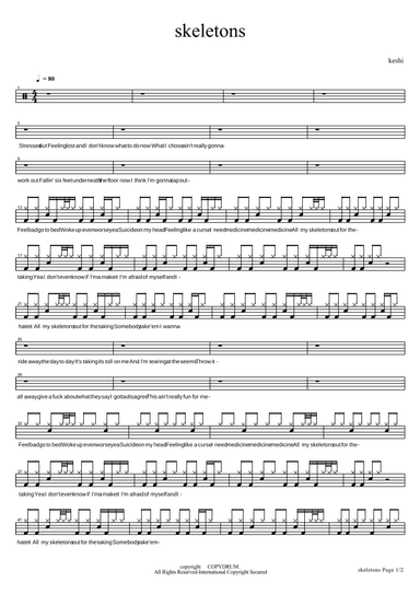 Skeletons (arr. COPYDRUM)