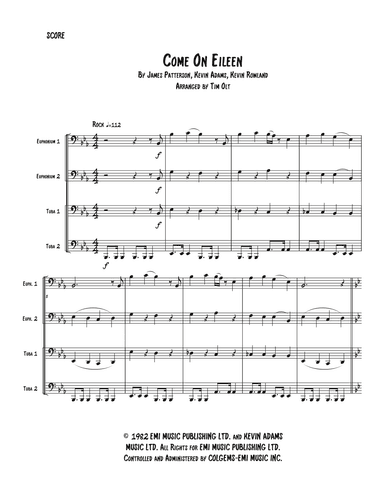 Come On Eileen (arr. Tim Olt)