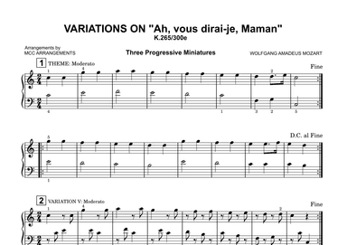 Variations on "Ah, vous dirai-je, Maman" (arr. MCC Arrangements)