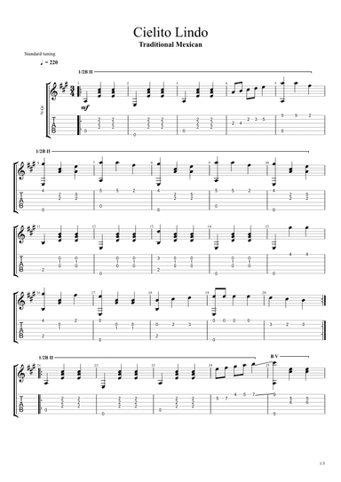 Cielito Lindo (arr. Edina Balczo)