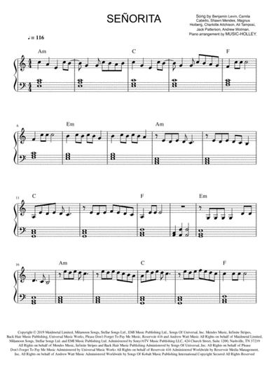 Senorita (arr. Music-holley)