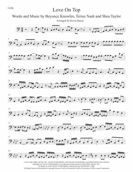 Love On Top (arr. Kevin Busse)