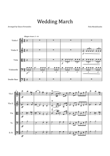 Wedding March (arr. Glauco Fernandes)