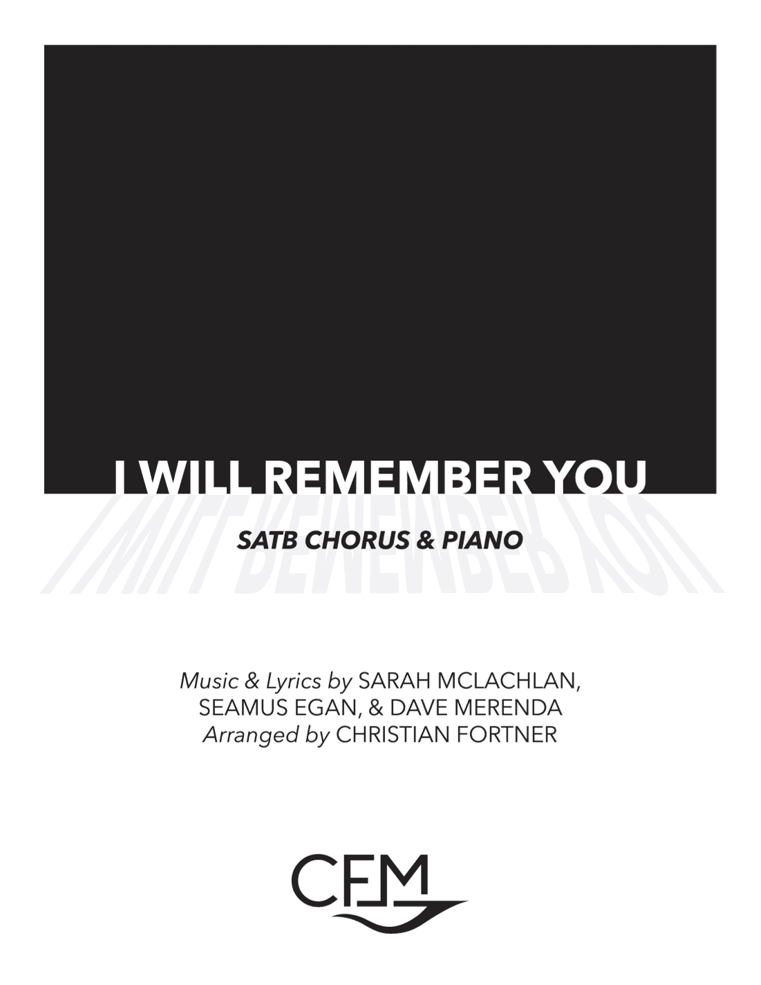 I Will Remember You (arr. Christian Fortner)
