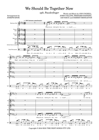 We Should Be Together Now (arr. Joseph Knox)