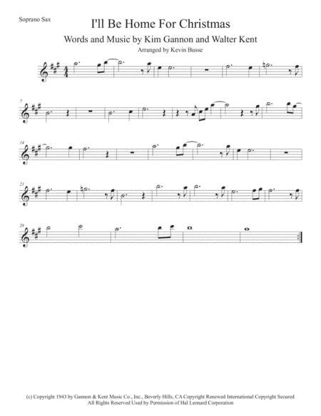 I'll Be Home For Christmas (arr. Kevin Busse)