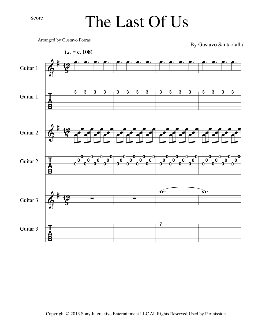 The Last Of Us (arr. Gustavo Porras)