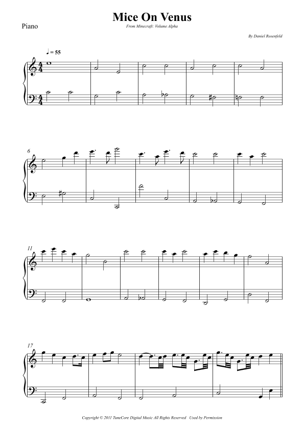 Mice On Venus (arr. Wesley S. SIlva)