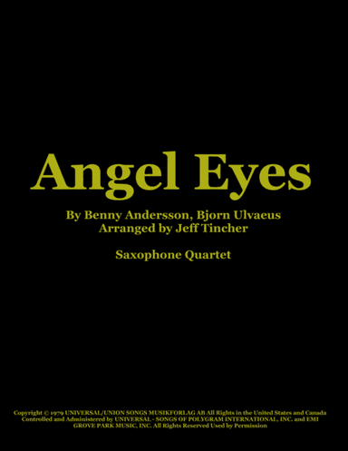 Angel Eyes (arr. Jeff Tincher)