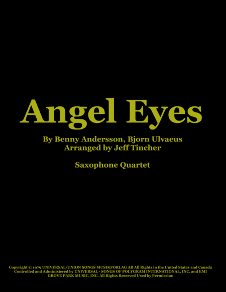Angel Eyes (arr. Jeff Tincher)