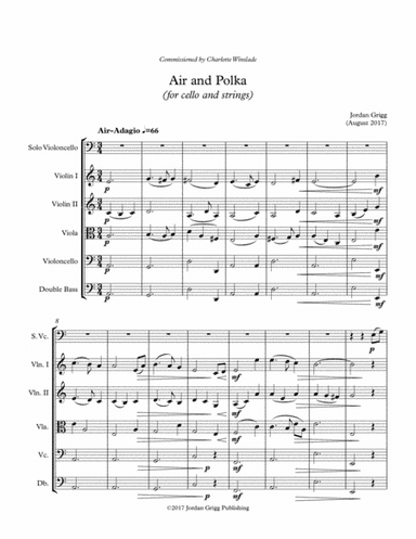 Air and Polka (cello and strings)