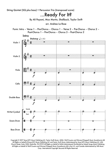 ...ready For It? (arr. Andrea La Rose)