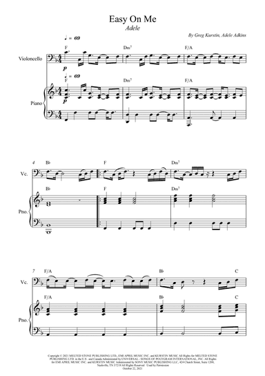 Easy On Me (arr. Wesley S. SIlva)