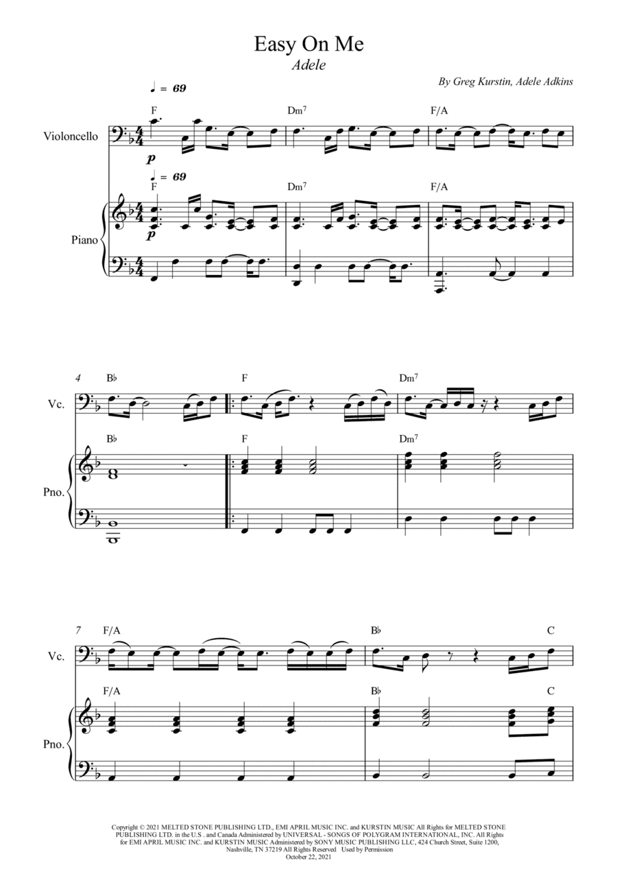 Easy On Me (arr. Wesley S. SIlva)
