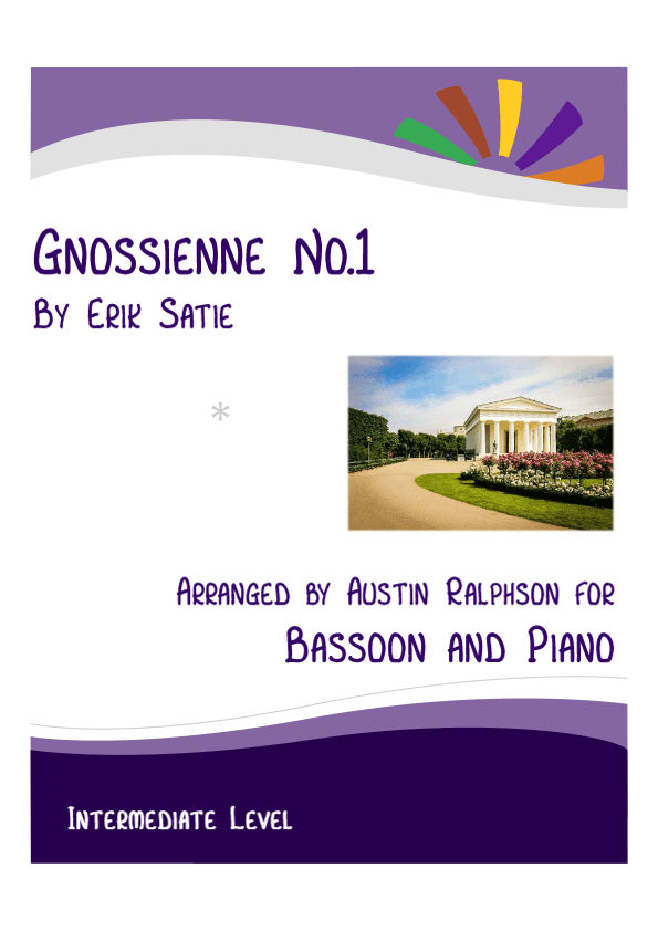 Gnossienne No.1 (Satie) - bassoon and piano with FREE BACKING TRACK (arr. Austin Ralphson)