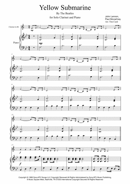 Yellow Submarine (arr. Tim Curd)