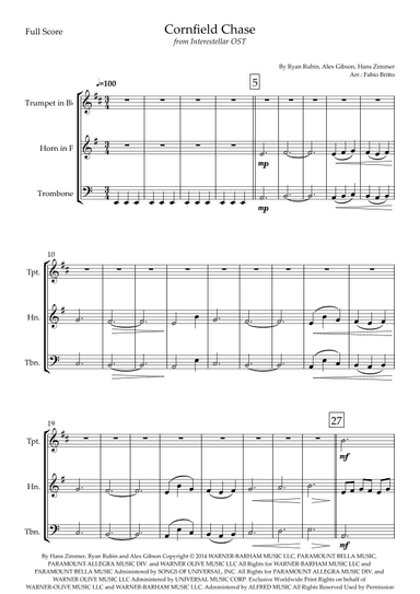 Cornfield Chase (arr. Fabio Britto)