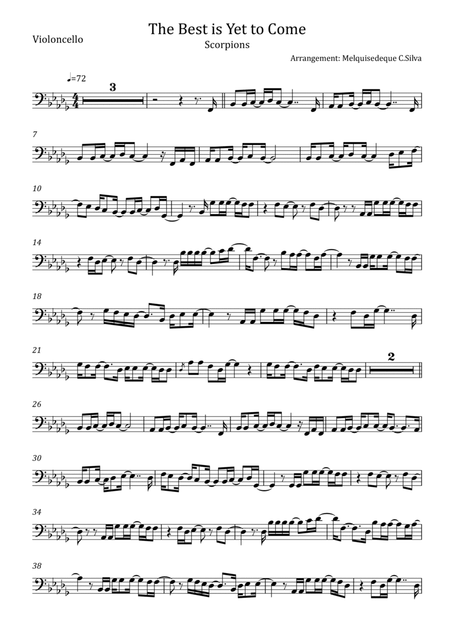 The Best Is Yet To Come (arr. Melquisedeque C.Silva)