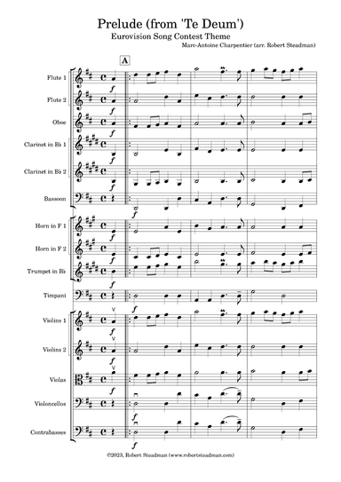 Prelude (from 'Te Deum') - EUROVISION SONG CONTEST THEME (arr. Robert Steadman)