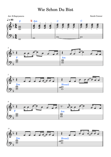 Wie Schon Du Bist (arr. D. Zapryanova)