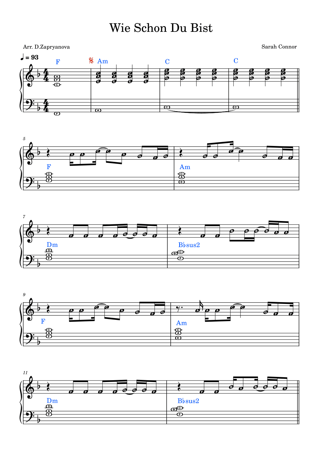 Wie Schon Du Bist (arr. D. Zapryanova)