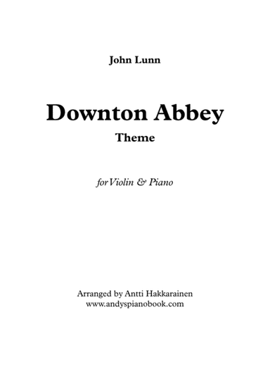 Downton Abbey (theme) (arr. Antti Hakkarainen)