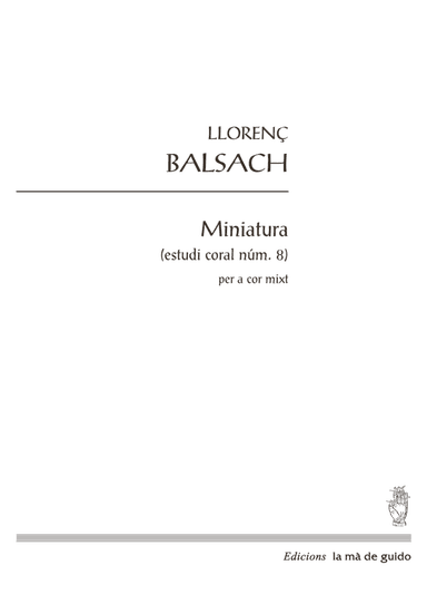 Miniatura (estudi coral núm. 8)