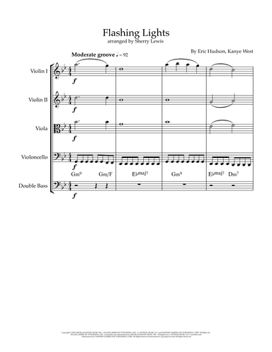 Flashing Lights (arr. Sherry Lewis)