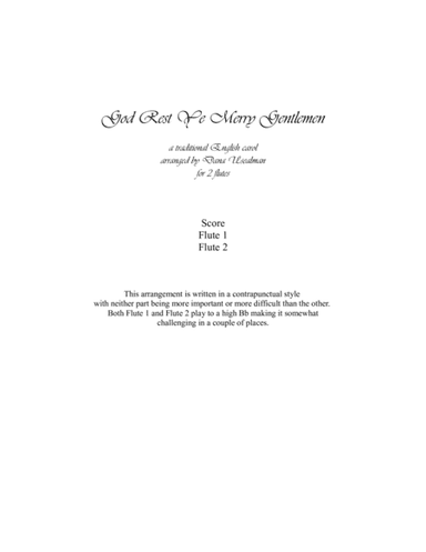 God Rest Ye Merry Gentlemen (arr. Dana Usealman)