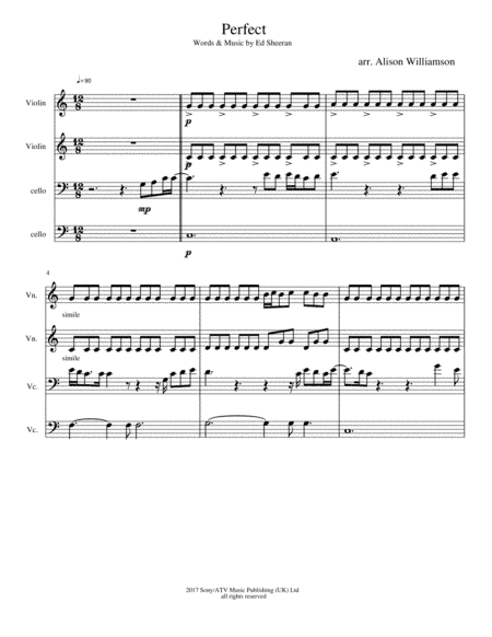 Perfect (arr. Alison Williamson)