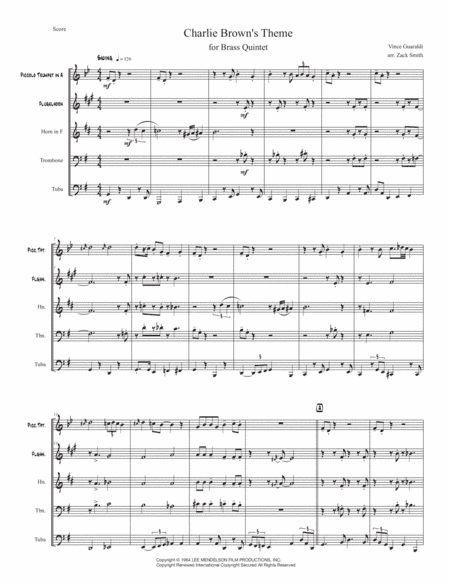 Charlie Brown Theme (arr. Zack Smith)