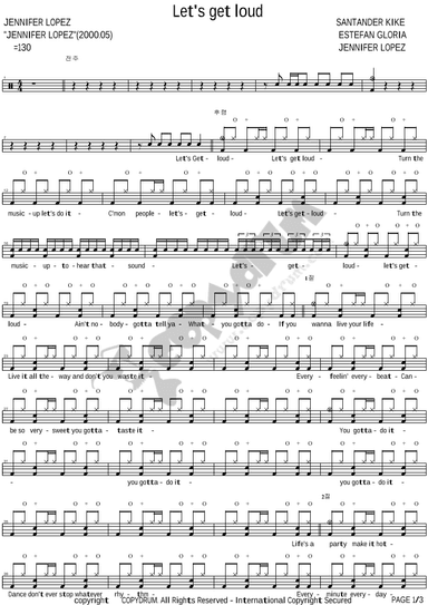 Let's Get Loud (arr. COPYDRUM)